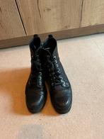 Durea zwarte leren laarsjes maat 7.5 H, Kleding | Dames, Schoenen, Ophalen of Verzenden, Zo goed als nieuw, Zwart, Lage of Enkellaarzen