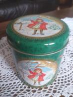 ronde blikken voorraad doos ; speciaal leuk beschilderd, Ophalen of Verzenden, Zo goed als nieuw, Overige