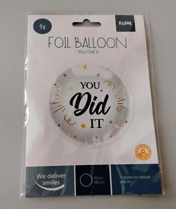 Folieballon: You did it - nieuw  beschikbaar voor biedingen