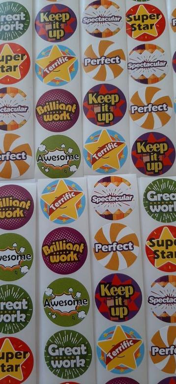 Nr.  95 :  80 stuks motivatie stickers. beschikbaar voor biedingen
