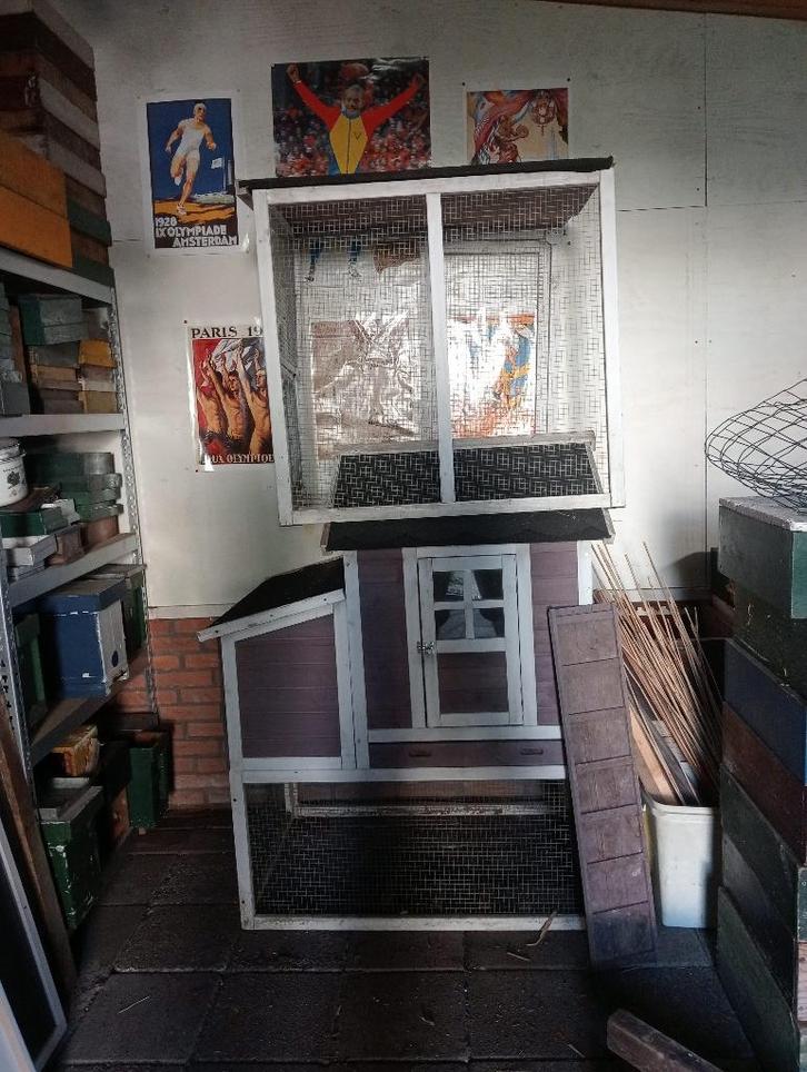 kippenhok met buitenren, Dieren en Toebehoren, Pluimvee | Toebehoren, Gebruikt, Kippenhok of Kippenren, Ophalen