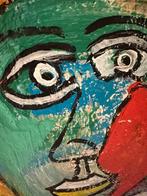 Abstract-expressionistisch schilderij  Cobra -Art Brut stijl, Antiek en Kunst, Ophalen of Verzenden