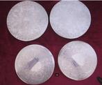 4 grote verzilverde onderzetters diameter 18 en 19,5 cm., Ophalen of Verzenden