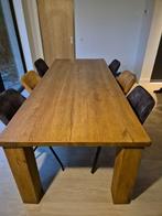 Eetkamertafel met 6 stoelen, Ophalen, Gebruikt, 4 tot 6 stoelen