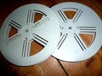 16mm 2 elmo kunststof opwikkelspoelen 23,5cm diameter, Verzenden, 16mm film