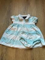 Ralph Lauren blauw/wit gestreept jurkje met broekje maat 12M, Ophalen of Verzenden, Zo goed als nieuw, Meisje, Jurkje of Rokje