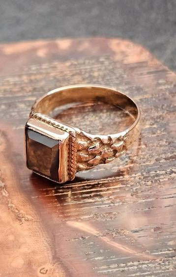 14k Massief gouden ring  beschikbaar voor biedingen
