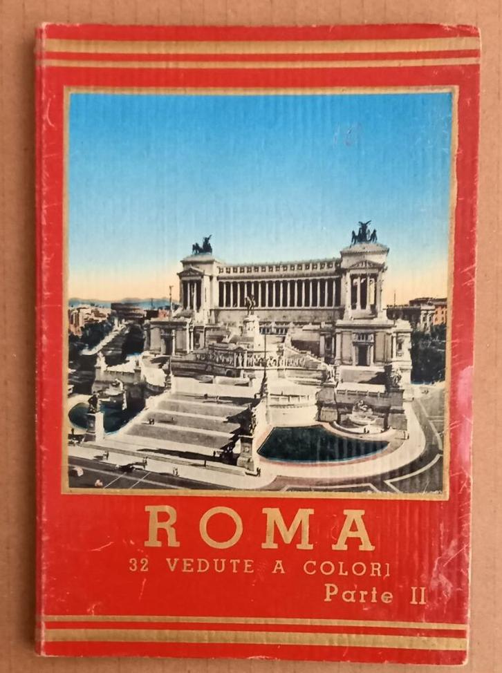 11585 Roma 32 Vedute a Colori Parte II Leporello Rome Italië, Antiek en Kunst, Antiek | Boeken en Bijbels, Ophalen of Verzenden