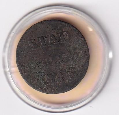 Duit Stad Utrecht 1788 in mindere kwaliteit, Verzenden, Vóór koninkrijk, Overige waardes, Losse munt