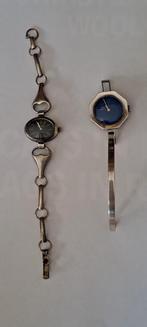 2  Retro Zilveren   mechanisch opwindbare dameshorloges, Ophalen of Verzenden, Zilver, Overige merken
