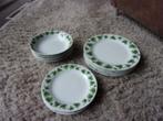VINTAGE SERVIES KLIMOP/HEDERA DECOR/PORSELAINE DE PARIS JR60, Ophalen, Zo goed als nieuw, Bord(en), Overige stijlen