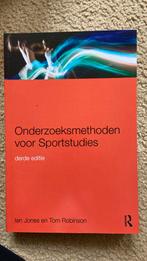Onderzoeksmethoden voor sportstudies, Jones en Robinson, Ophalen of Verzenden, Beta, Zo goed als nieuw, HBO