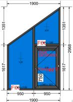 Nieuwe Raamkozijnen - Verkeerd Ingemeten, Ophalen, Gevelraam of Ruit, Nieuw, 160 cm of meer