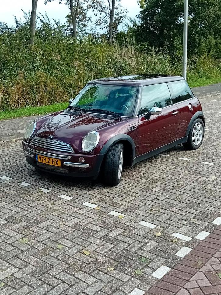 MINI ONE, 2003, 202480 KM ZEER NETJES, BORDEAU ROOD, Auto's, Mini, Particulier, One, ABS, Airbags, Boordcomputer, Centrale vergrendeling