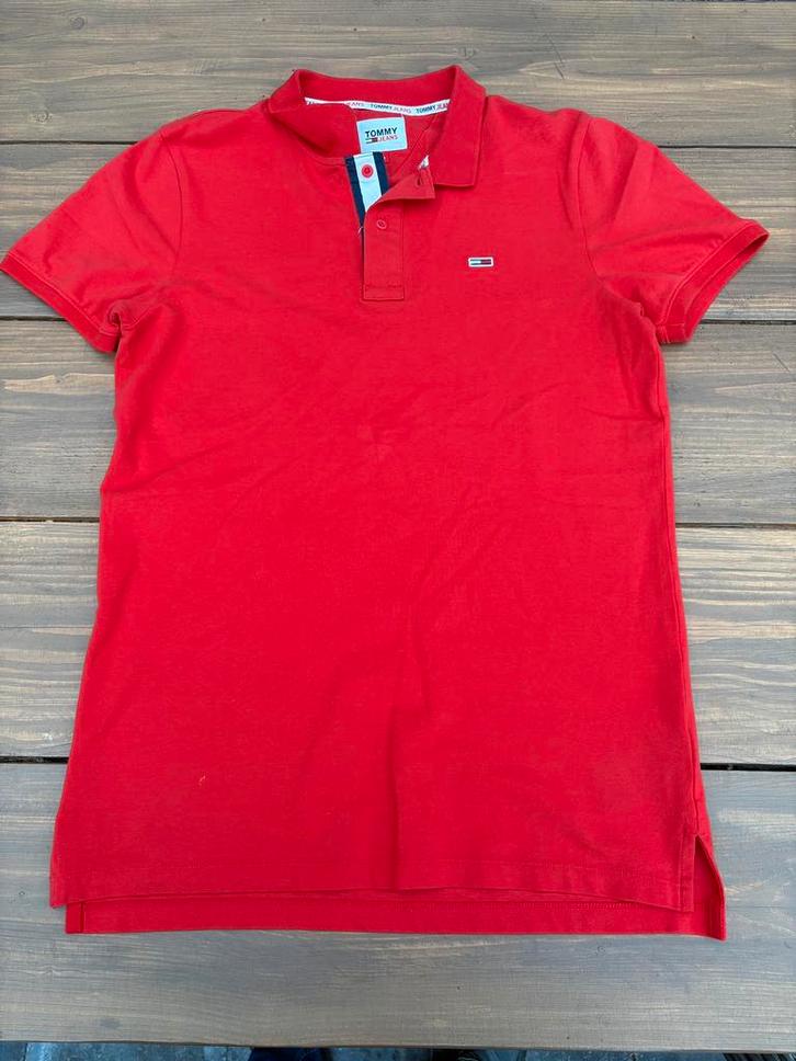 Originele rode Tommy Hilfiger polo – maat M – nette staat, Kleding | Heren, Polo's, Zo goed als nieuw, Rood, Ophalen of Verzenden