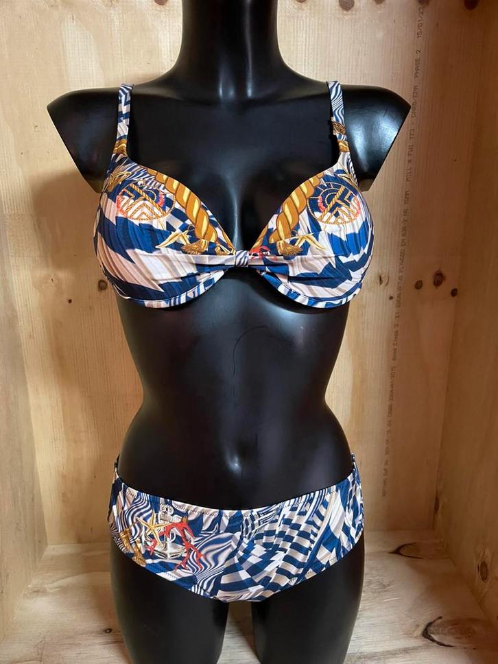 Feraud paris bikini 38b - 40b - 42b model maritime, Kleding | Dames, Badmode en Zwemkleding, Nieuw, Bikini, Blauw, Verzenden