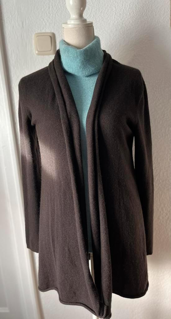 Casual Friday,donkerbruin, losvallend kasjmier vest, Kleding | Dames, Truien en Vesten, Zo goed als nieuw, Maat 38/40 (M), Bruin