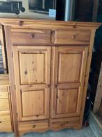 Houten grenen Kast met Lades en Deuren, Huis en Inrichting, Ophalen, Gebruikt, 100 tot 150 cm, Romantisch