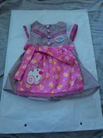 Baby Born Pop Meisje 43 Cm Roze-Grijze Tiroler Jurkje Nieuw., Ophalen of Verzenden, Nieuw