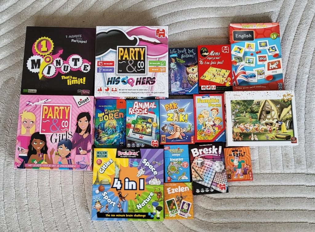 Diverse leuke spellen te koop!, Ophalen, Gebruikt, Diverse, Vijf spelers of meer
