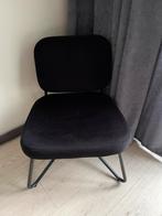 Zwart velvet fauteuil BRONX 71 compact & degelijke kwaliteit, Huis en Inrichting, Stoelen, Ophalen, Gebruikt, Zwart, Eén