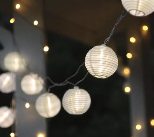IKEA Solvinden led 8 solar lampionnetjes tuin verlichting, Tuin en Terras, Buitenverlichting, Nieuw, Led-strip, Minder dan 50 watt