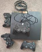 PS3 Phat 60GB + 4 Controllers, Spelcomputers en Games, Spelcomputers | Sony PlayStation 3, Ophalen, Gebruikt, Phat, 60 GB