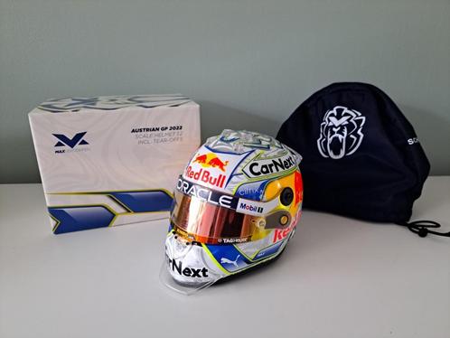 Formule 1 Max Verstappen helm 1:2 Oostenrijk 2022, Verzamelen, Automerken, Motoren en Formule 1, Zo goed als nieuw, Formule 1