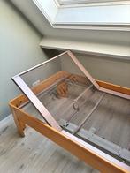 Auping Auronde eenpersoonsbed met matras, Huis en Inrichting, Ophalen, 90 cm, Eenpersoons, Bruin