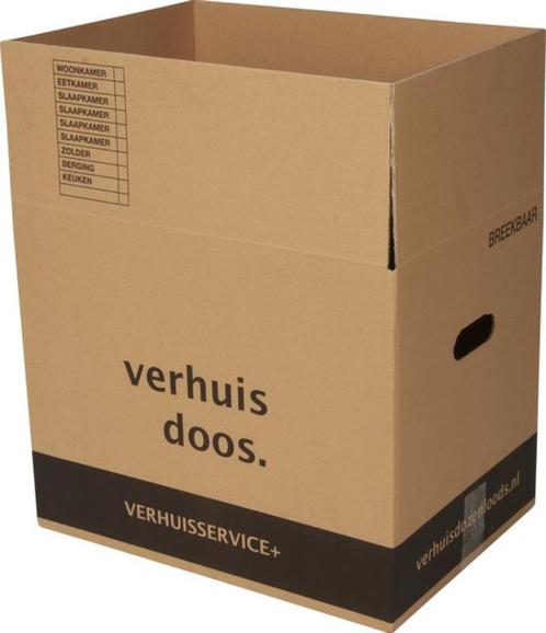 Verhuisdozen wie ow wie heeft ze, Doe-het-zelf en Verbouw, Kratten en Dozen, Gebruikt, Doos, 50 tot 75 cm, 35 tot 50 cm, 40 tot 60 cm