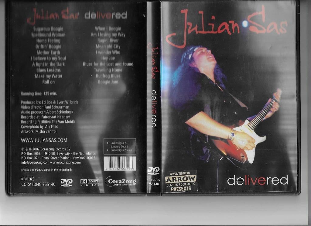 DVD Julian Sas - Delivered, Alle leeftijden, Ophalen of Verzenden, Zo goed als nieuw