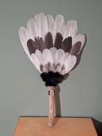 Smudge Veren Fan Zwaan Parelhoen Houten Stick, Ophalen of Verzenden