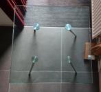 Design glazen salon/bijzettafel, Ophalen, Gebruikt, 50 tot 100 cm, 50 tot 75 cm