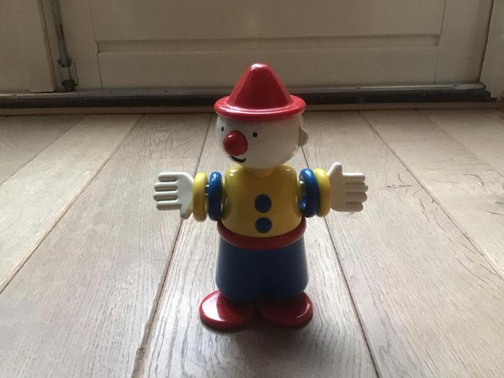 Ambi Toys clown met ringen druk op de neus en je hoort een, Kinderen en Baby's, Speelgoed | Babyspeelgoed, Zo goed als nieuw, Overige typen