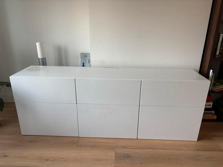 IKEA Bestå TV meubel - 183cm, Huis en Inrichting, Kasten | Televisiemeubels, Gebruikt, Minder dan 100 cm, 150 tot 200 cm, 25 tot 50 cm