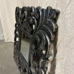 Barok Spiegel – houten lijst zilver - 60 x 60 cm- TTM Wonen, Antiek en Kunst, Antiek | Spiegels, 50 tot 100 cm, Minder dan 100 cm
