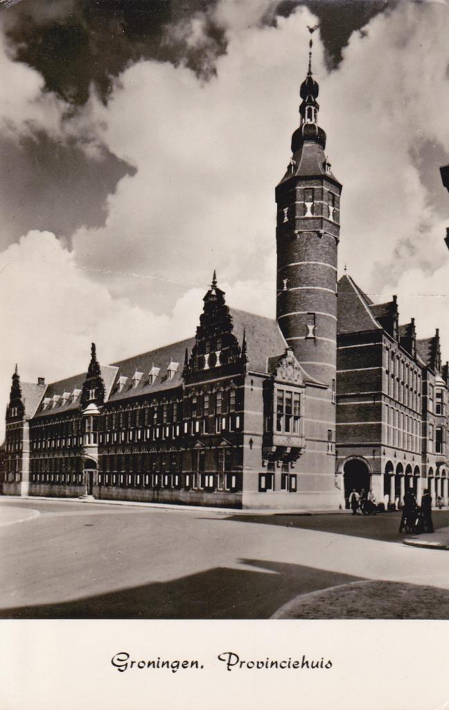 00691 Groningen - Provinciehuis - 1966, Verzamelen, Ansichtkaarten | Nederland, Ongelopen, Groningen, 1960 tot 1980, Verzenden