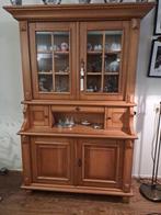 Licht grenen kast met glas, Ophalen of Verzenden, 25 tot 50 cm, Glas, 100 tot 150 cm