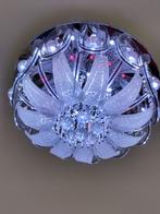 Plafondlamp crystal, led 50 cm zgan met afstandsbediening, Zo goed als nieuw, Ophalen
