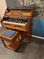 Antiek Traporgel met Kruk, Muziek en Instrumenten, Ophalen, Gebruikt, 1 klavier, Harmonium