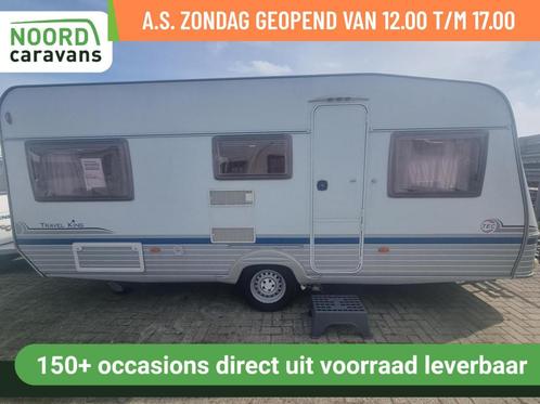 TEC TRAVELKING 530 ENKELE BEDDEN + MOVER + VOORTENT +RONDZIT, Caravans en Kamperen, Caravans, Bedrijf, tot en met 4, 1000 - 1250 kg