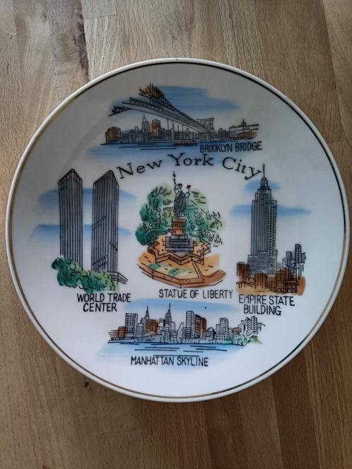 Vintage New York City - wandbord / souvenir, Verzamelen, Porselein, Kristal en Bestek, Zo goed als nieuw, Bord of Schaal, Ophalen of Verzenden