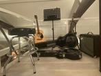 Volledige set elektrische gitaar + accessoires, Muziek en Instrumenten, Snaarinstrumenten | Gitaren | Elektrisch, Ophalen, Gebruikt