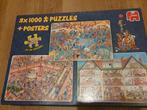 Jan van Haasteren puzzel 3x 1000 stukjes, Hobby en Vrije tijd, Denksport en Puzzels, Ophalen of Verzenden, 500 t/m 1500 stukjes