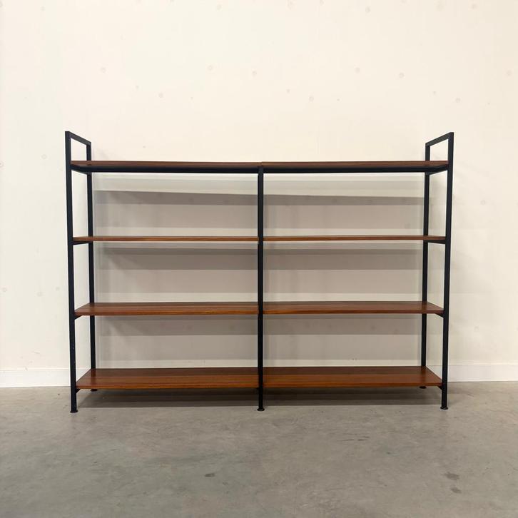 Boekenkast roomdivider wall unit jaren 60 70 80 vintage, Huis en Inrichting, Kasten | Wandmeubels, Gebruikt, 100 tot 150 cm, 150 tot 200 cm