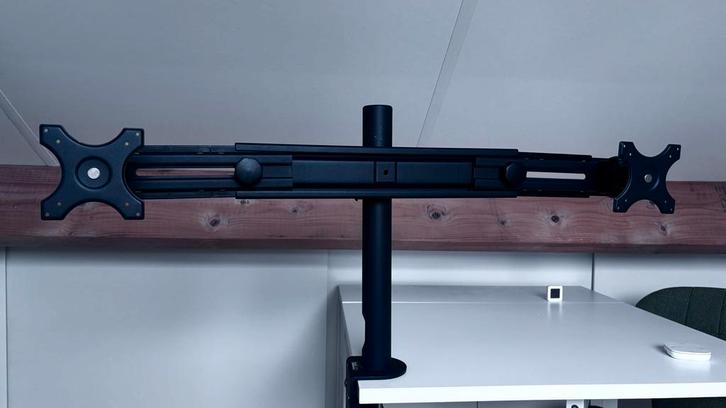 Monitor Stand voor dual screen, Computers en Software, Laptopstandaarden, Gebruikt, In hoogte verstelbaar, Ophalen of Verzenden