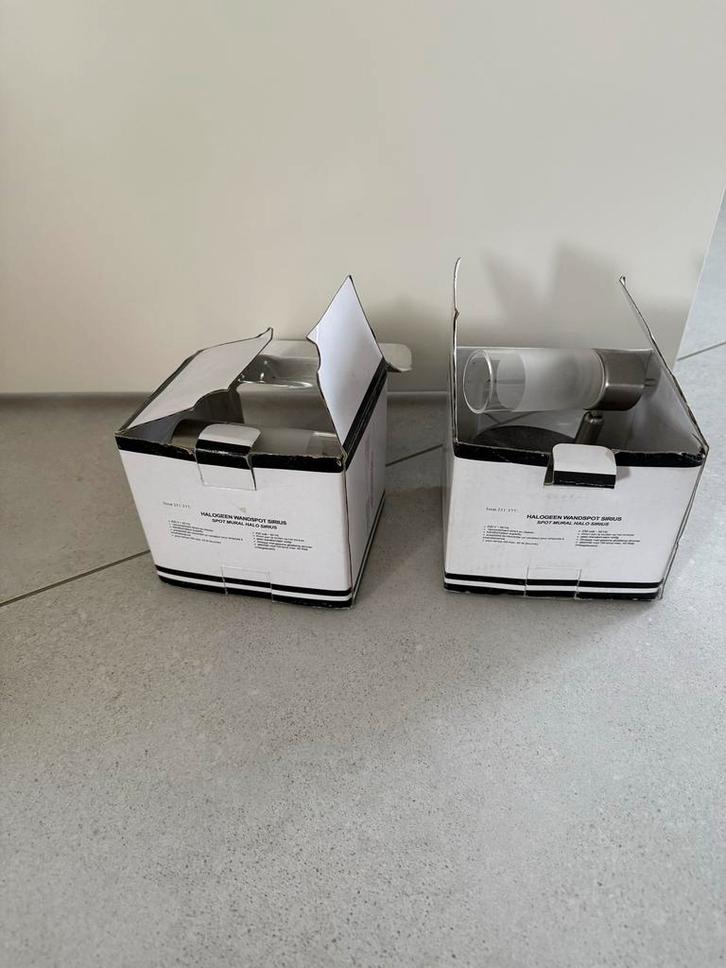 2x Intergamma Halogeen Wandspot Sirius - Nieuw, Huis en Inrichting, Lampen | Wandlampen, Nieuw, Glas, Ophalen of Verzenden