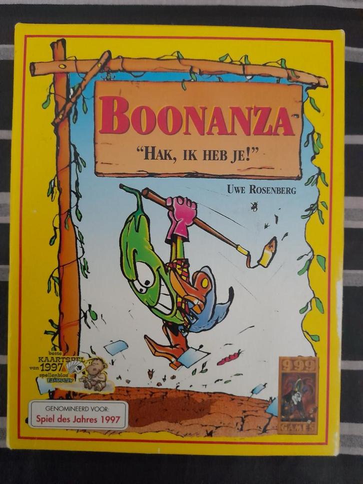 Boonanza kaartspel, Hobby en Vrije tijd, Gezelschapsspellen | Kaartspellen, Zo goed als nieuw, Drie of vier spelers, Ophalen of Verzenden