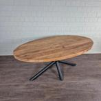 Mooie teakhouten ovale eetkamer tafel, Huis en Inrichting, Tafels | Eettafels, Ophalen, Teakhout, 50 tot 100 cm, Zo goed als nieuw