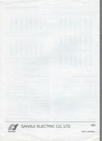 HANDLEIDING (PDF) DUITS-Anleitung= Sansui Equalizer- SE-2000, Verzenden, Zo goed als nieuw, Multi-effect